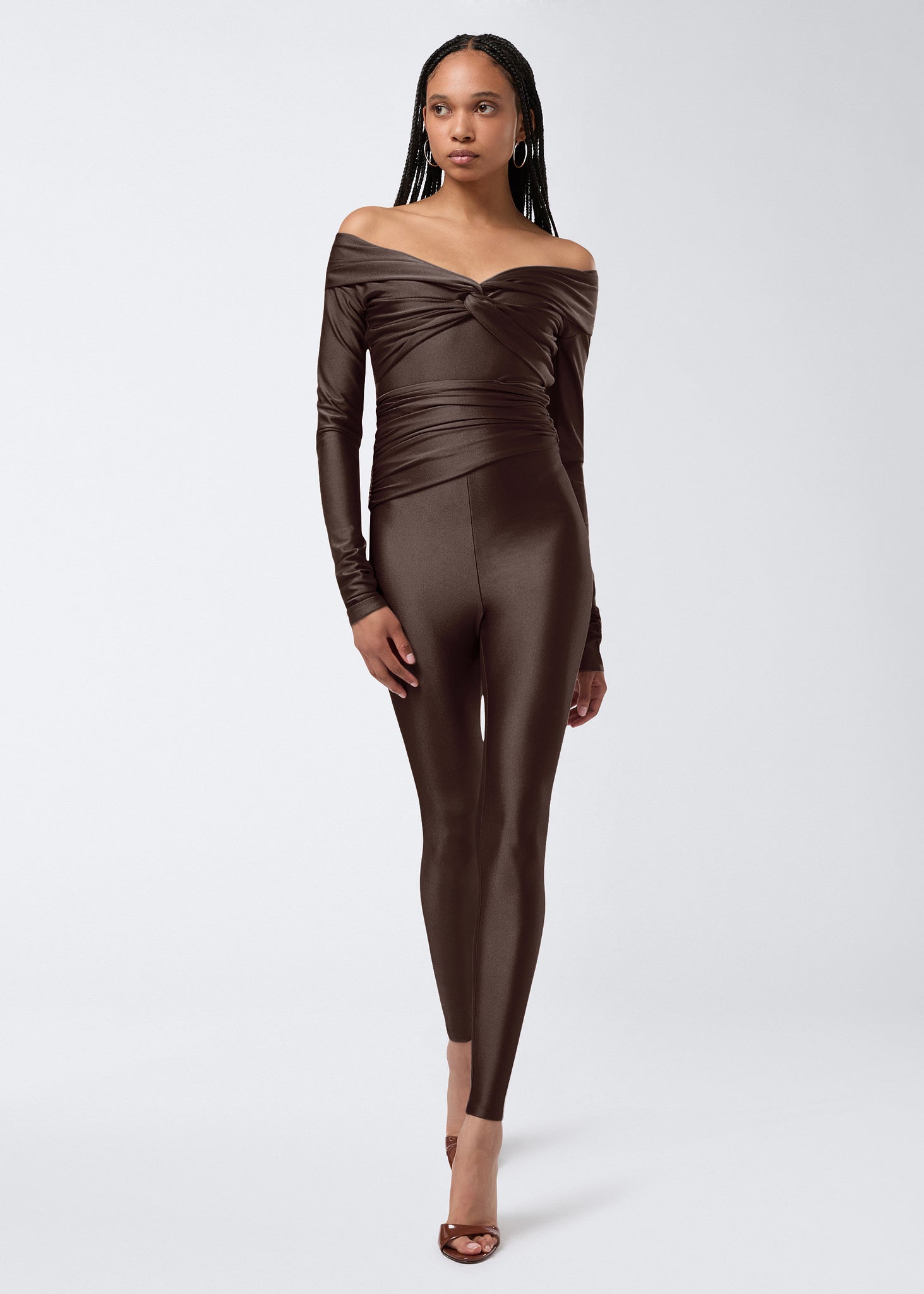 brown dress leggings Vicky Leggings