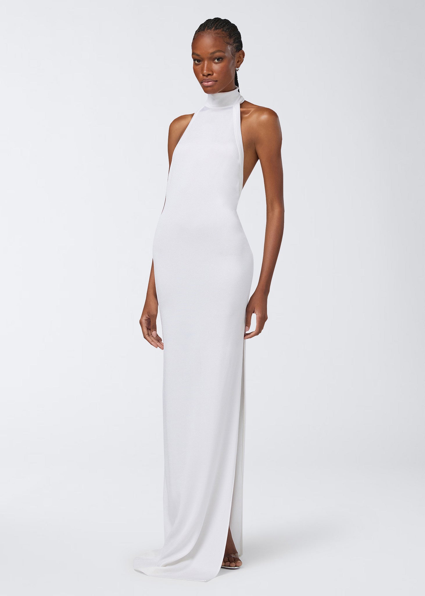 The Andamane - Halterneck open back maxi dress milk The Andamane - Halterneck open back maxi dress milk