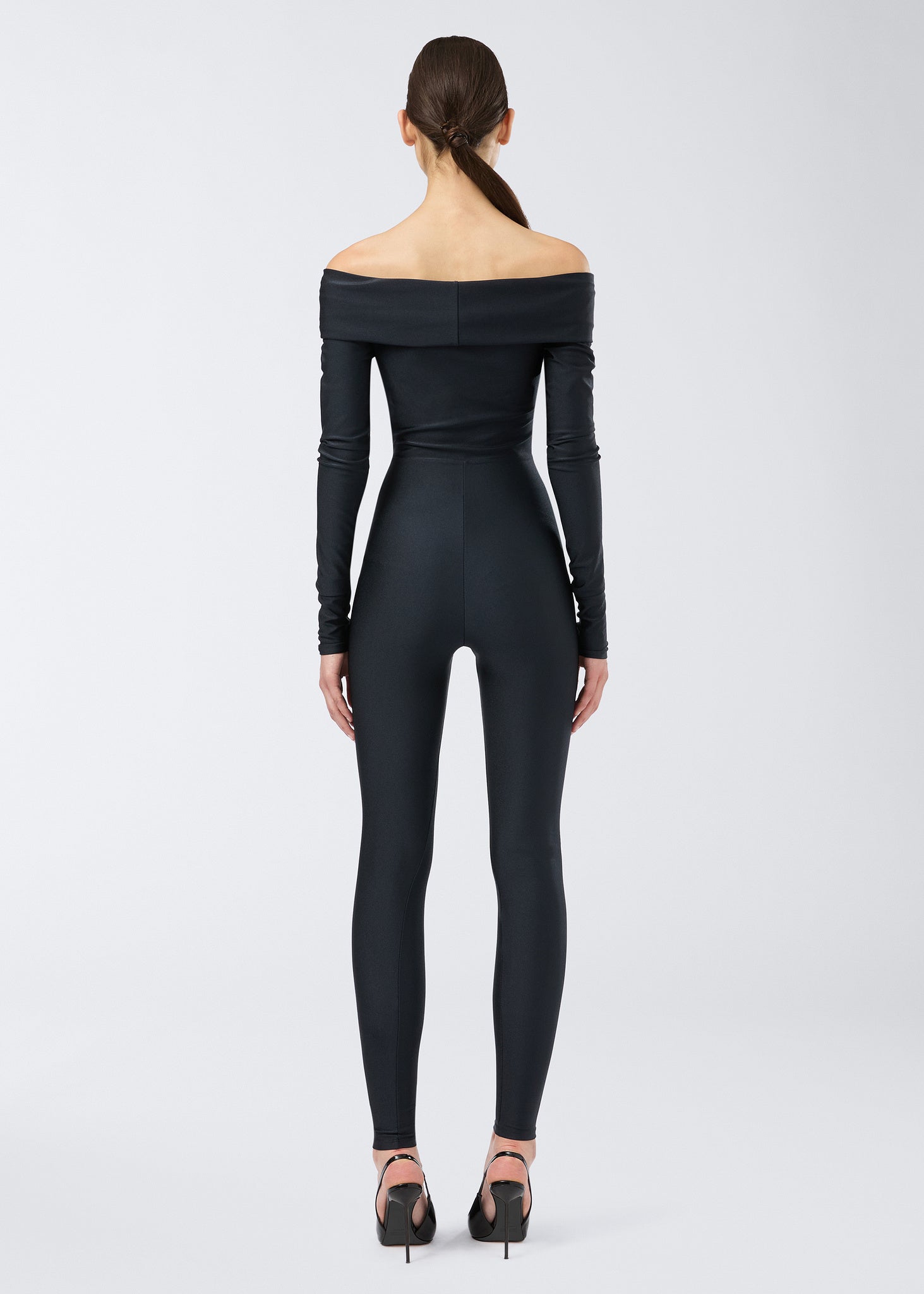 Kendall Off Shoulder Jumpsuit Black The Andamane