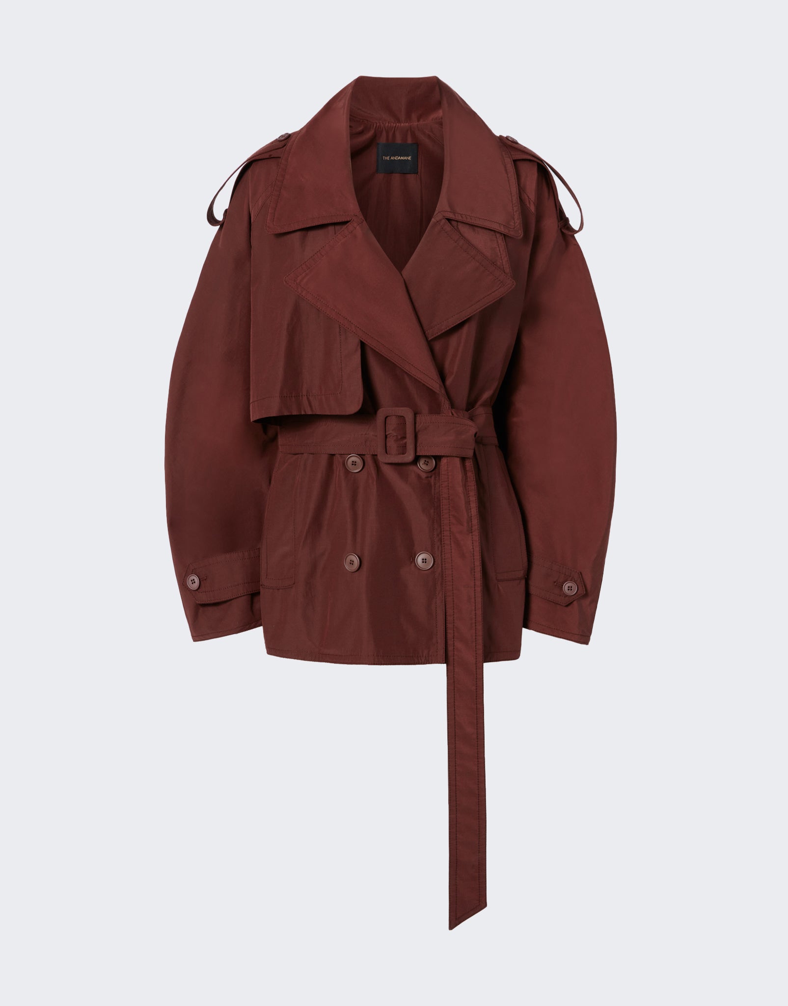 Oversized Trench Coat Vanda Cacao - The Andamane
