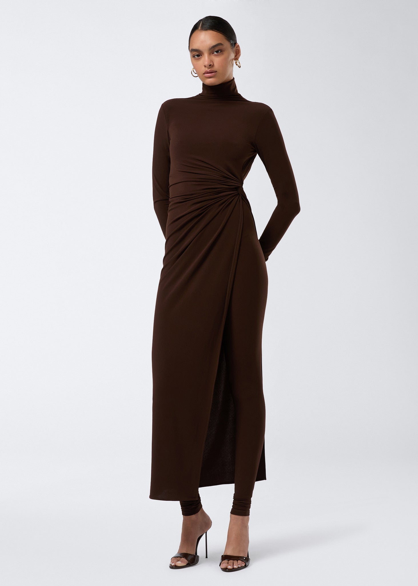 トップス Italy Enza Costa Viscose Jersey Twist Top in Nutshell | FWRD