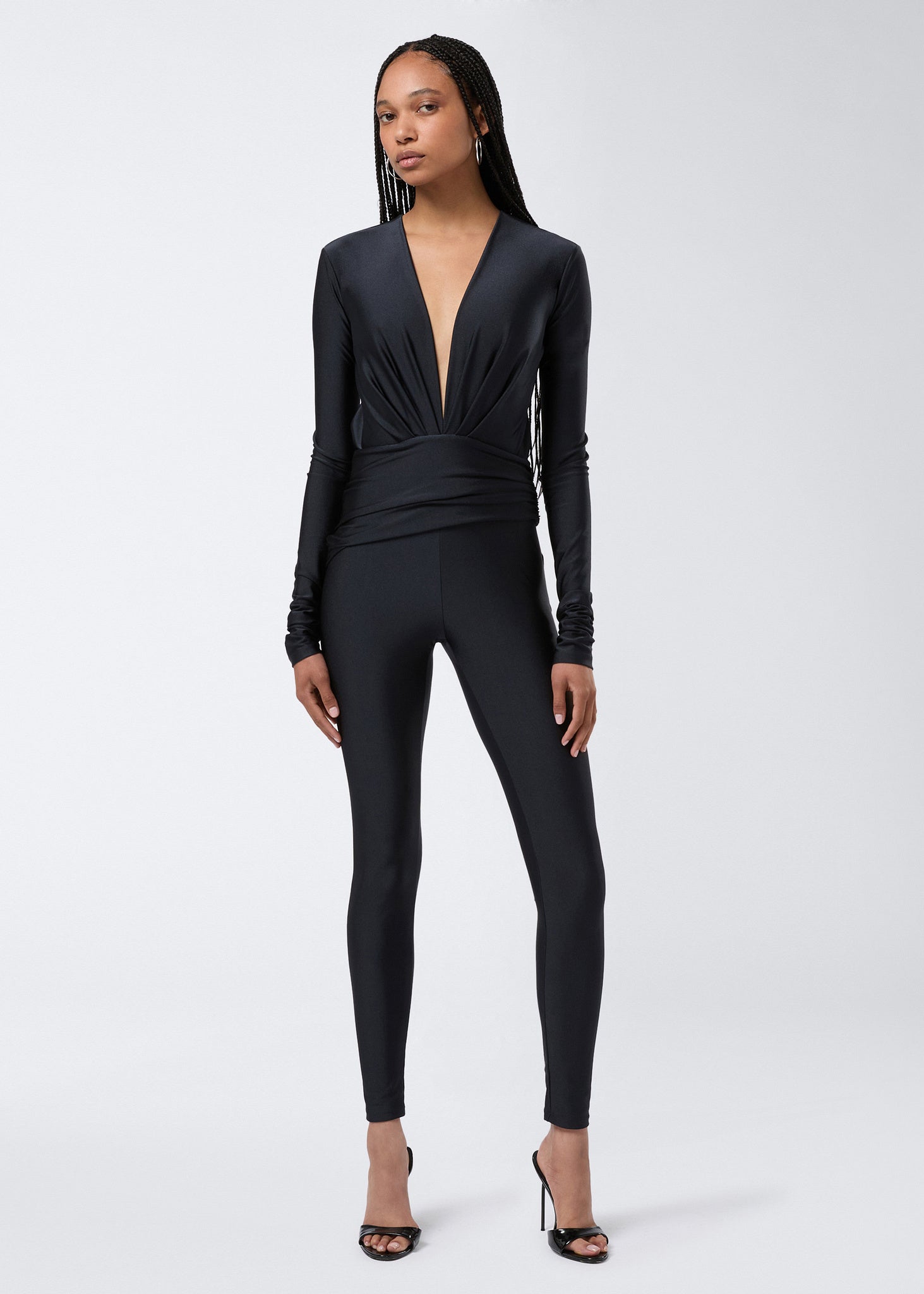 black open back jumpsuit​ - The Andamane