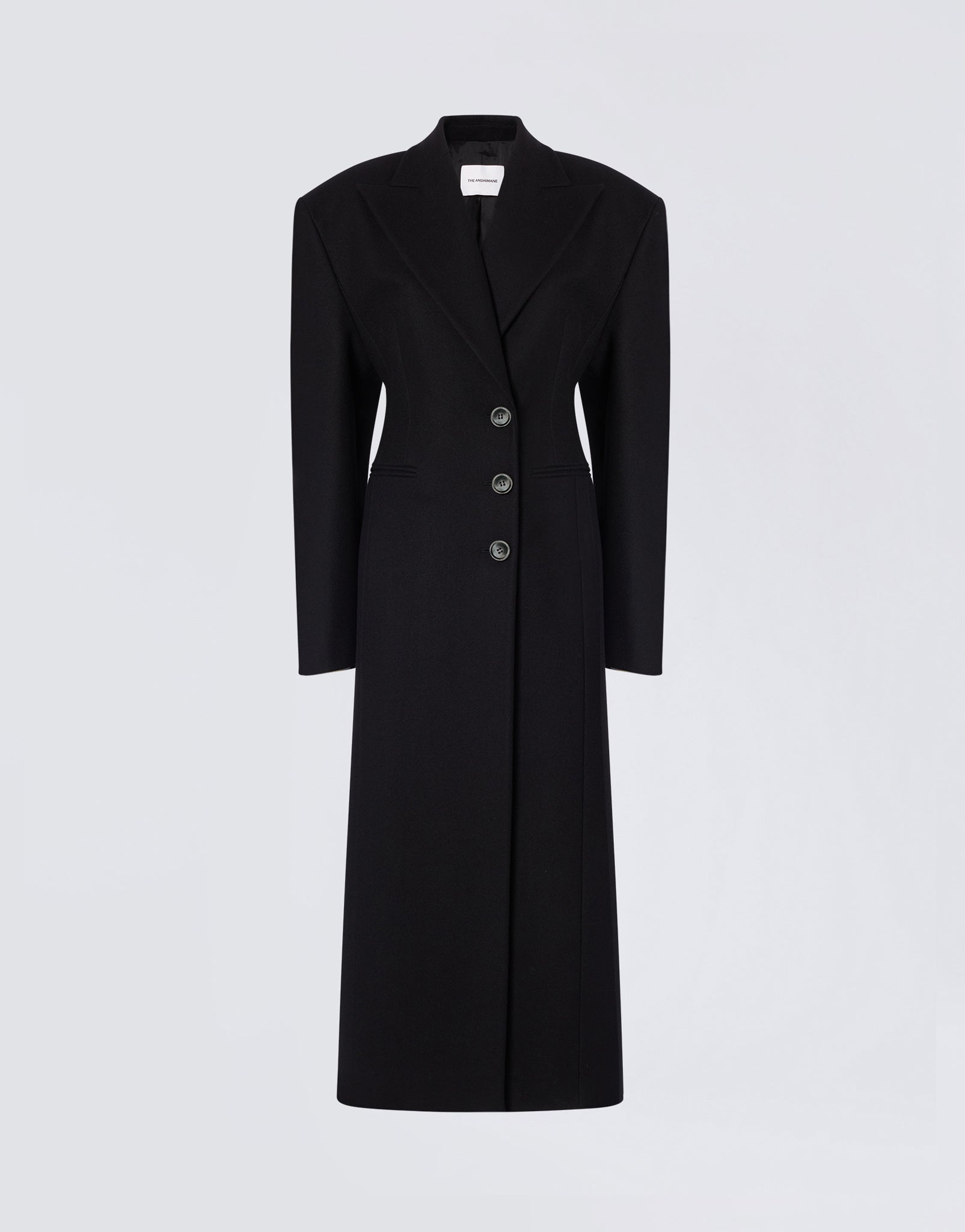 Hourglass Coat Black - The Andamane