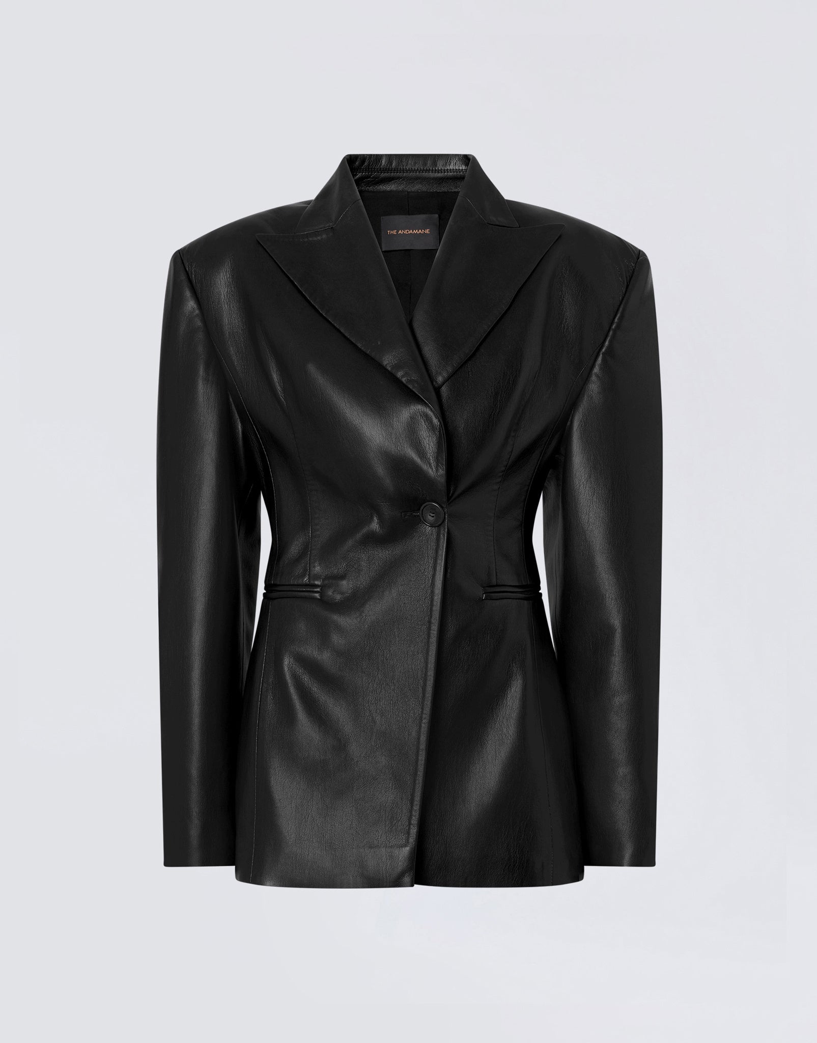 Ottavia Hourglass Blazer Black - The Andamane