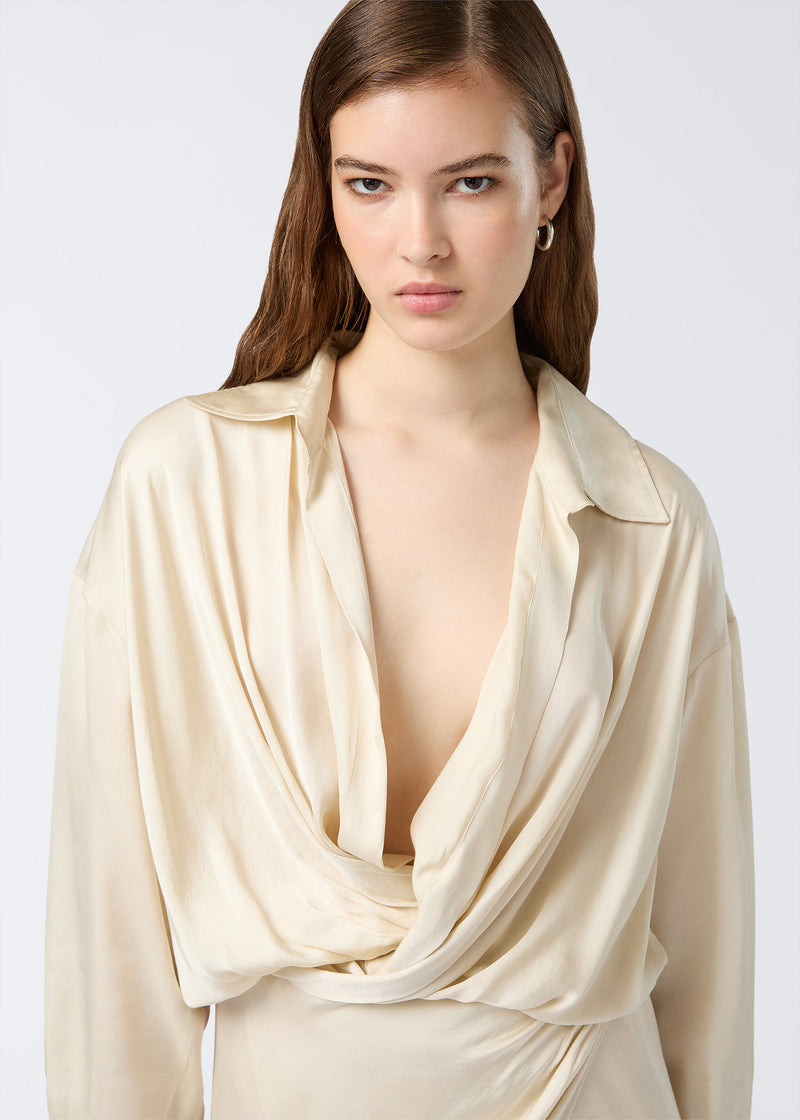 satin shirt dress The Andamane