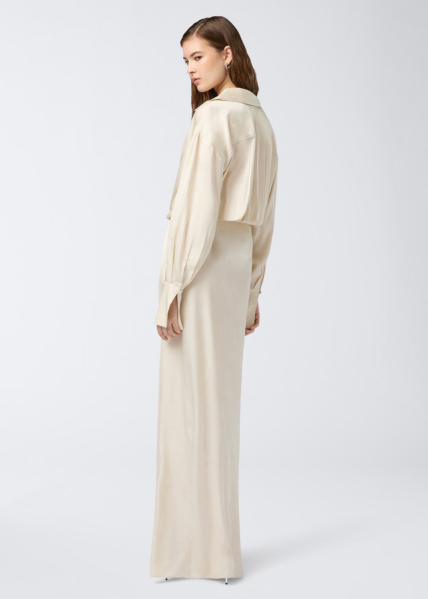 satin shirt dress The Andamane