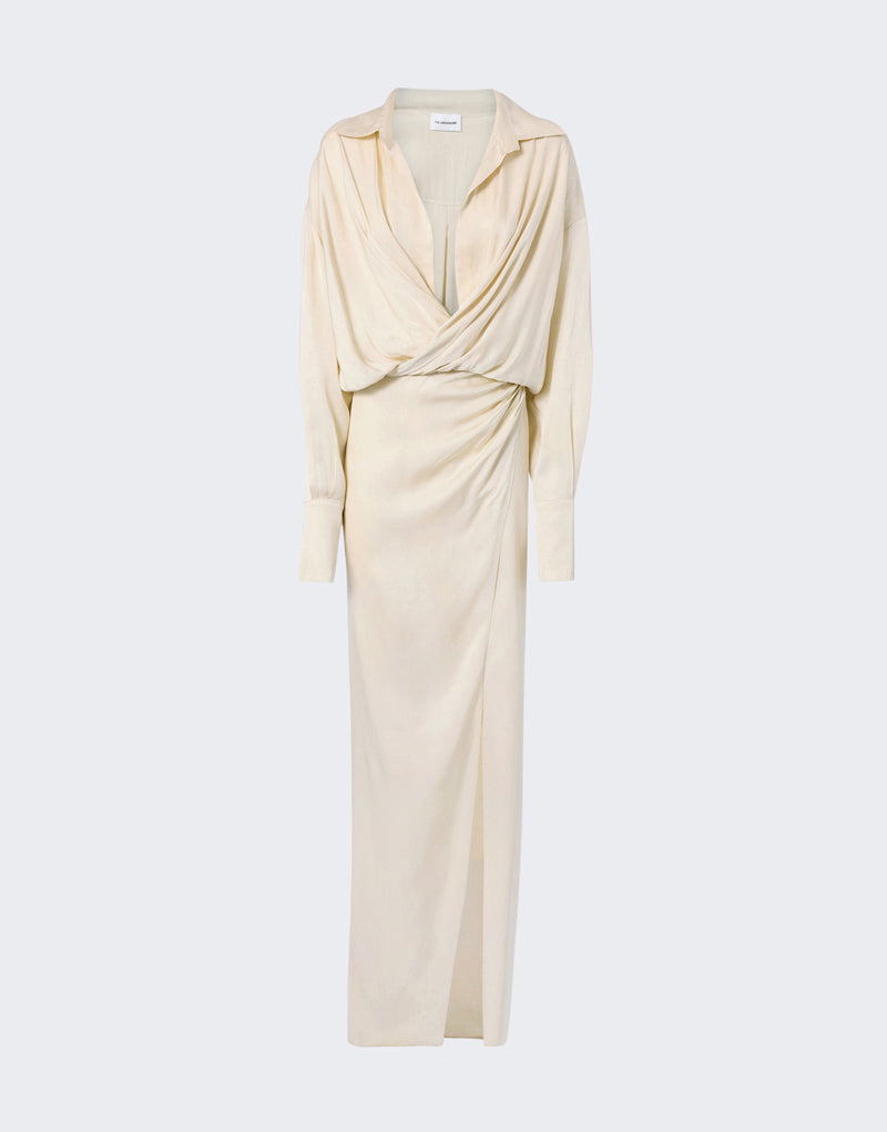 satin shirt dress maxi Blush Pink Satin Maxi Dress