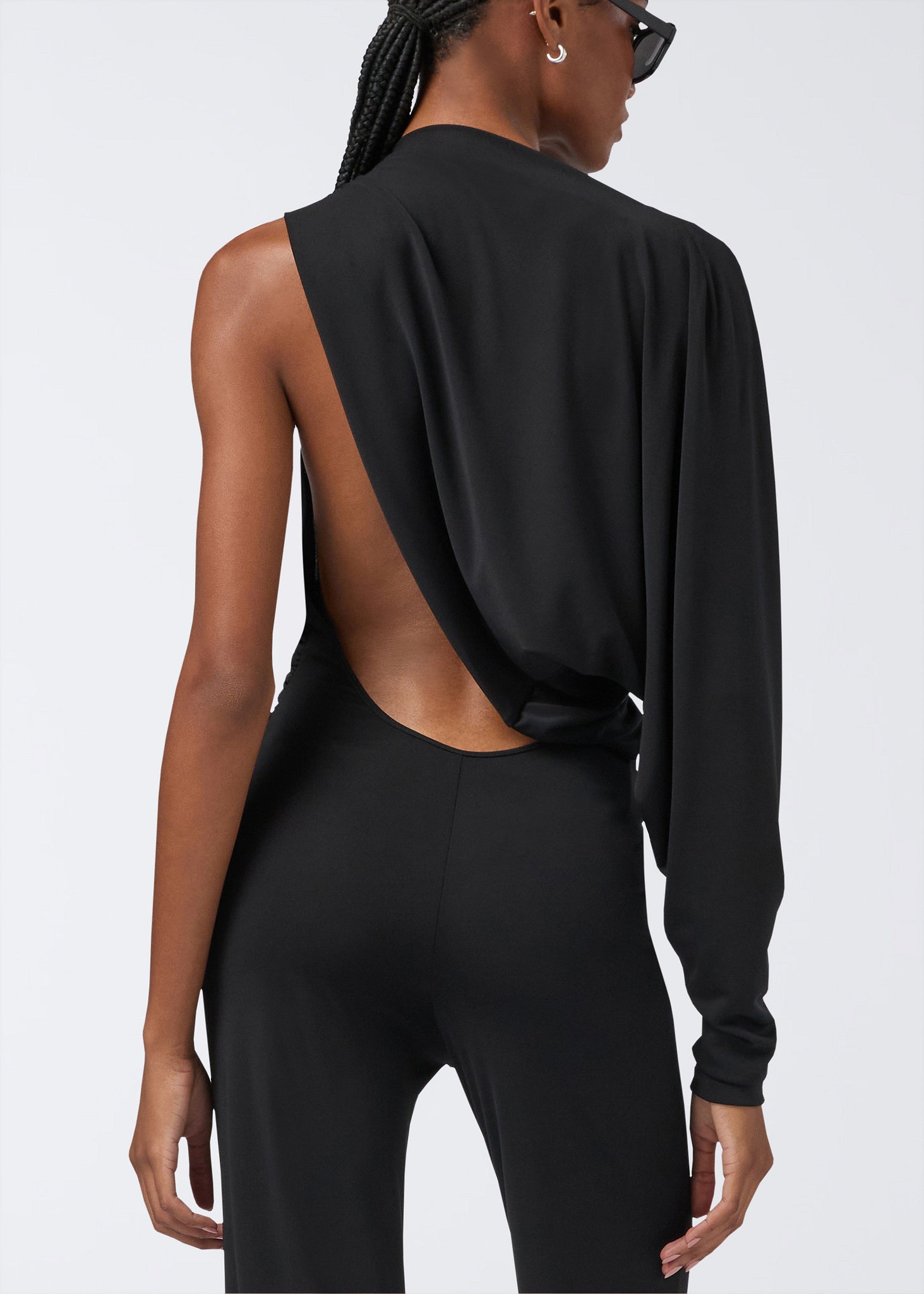 The Andamane - Black one shoulder jumpsuit
