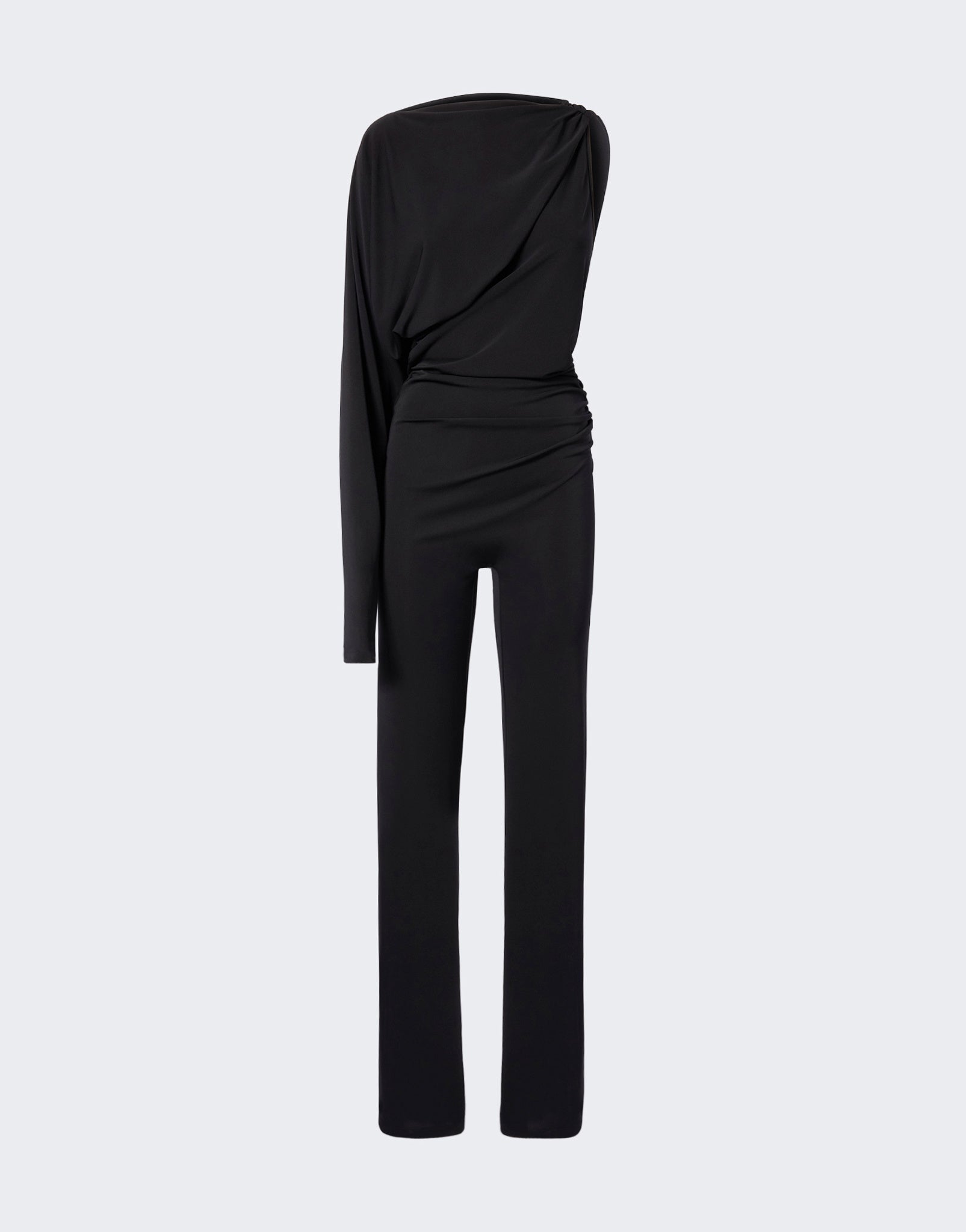 The Andamane - Black one shoulder jumpsuit