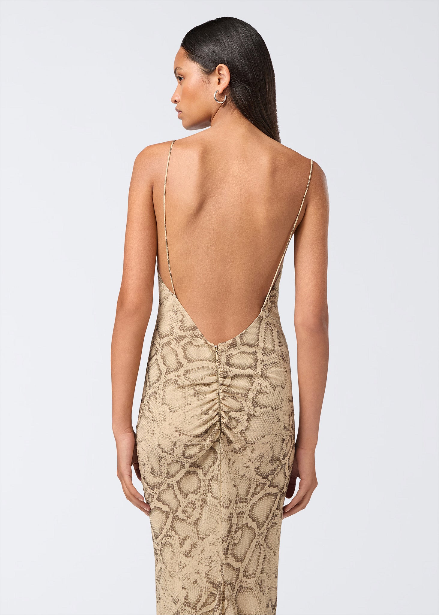The Andamane - Slip maxi dress python