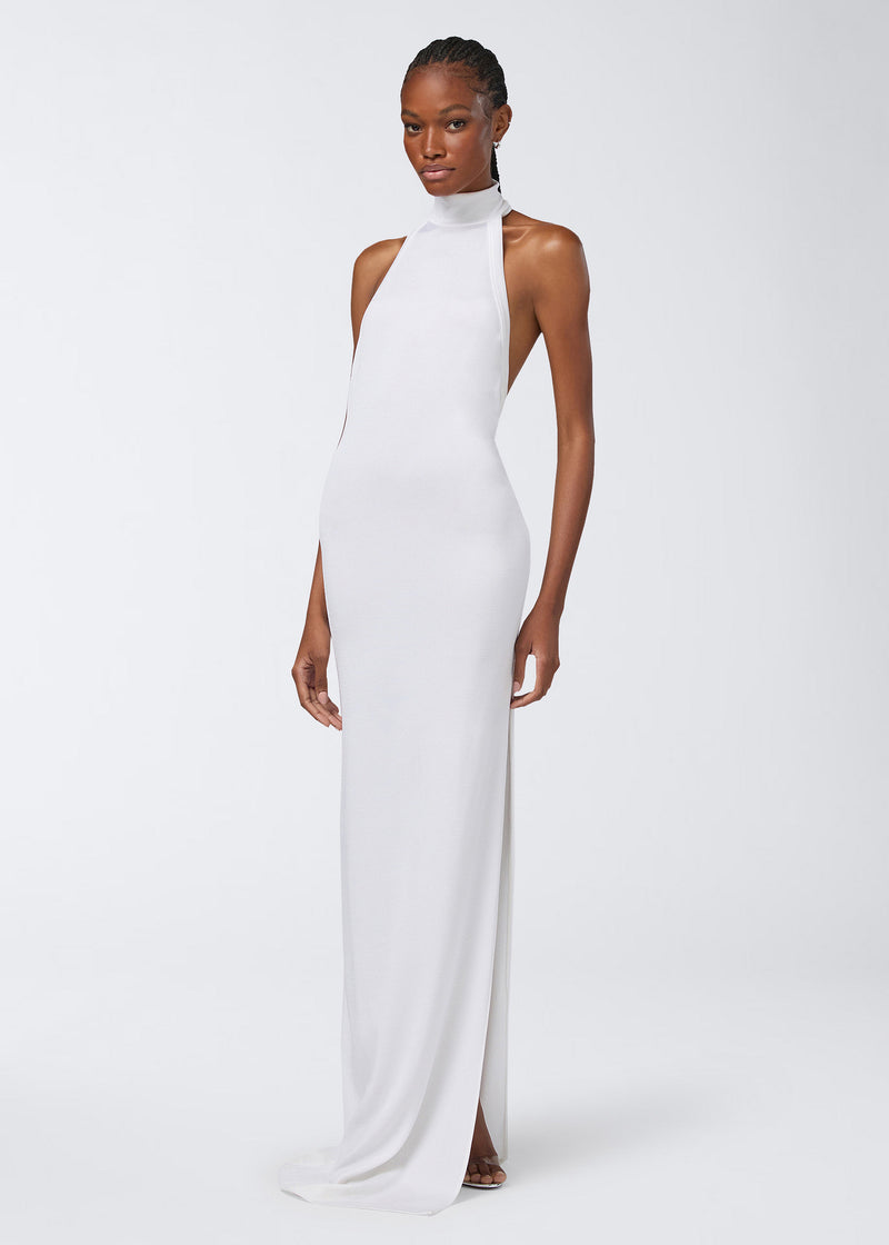 The Andamane - Halterneck open back maxi dress milk The Andamane - Halterneck open back maxi dress milk