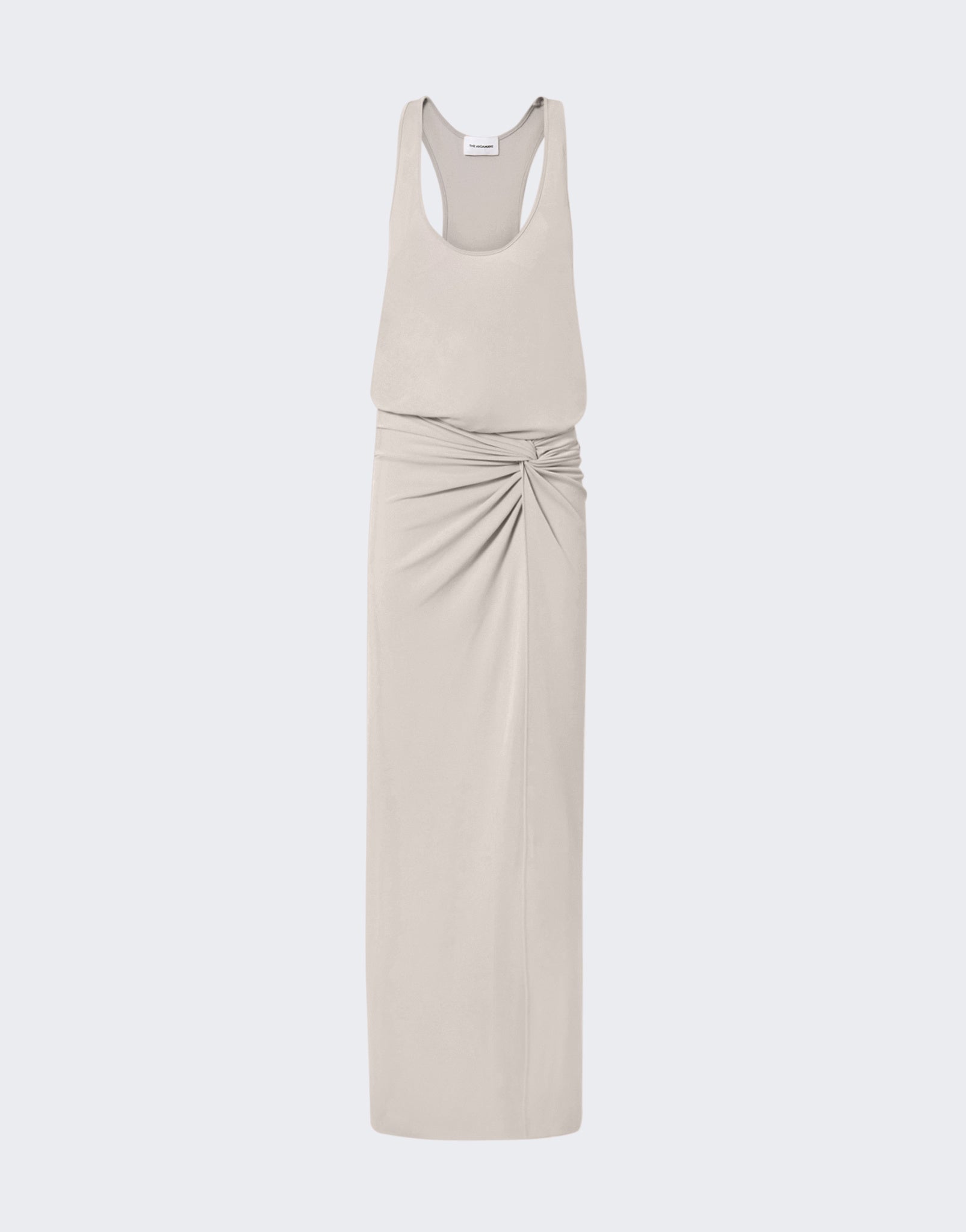 The Andamane - Ruched waist tank maxi dress greige The Andamane - Ruched waist tank maxi dress greige