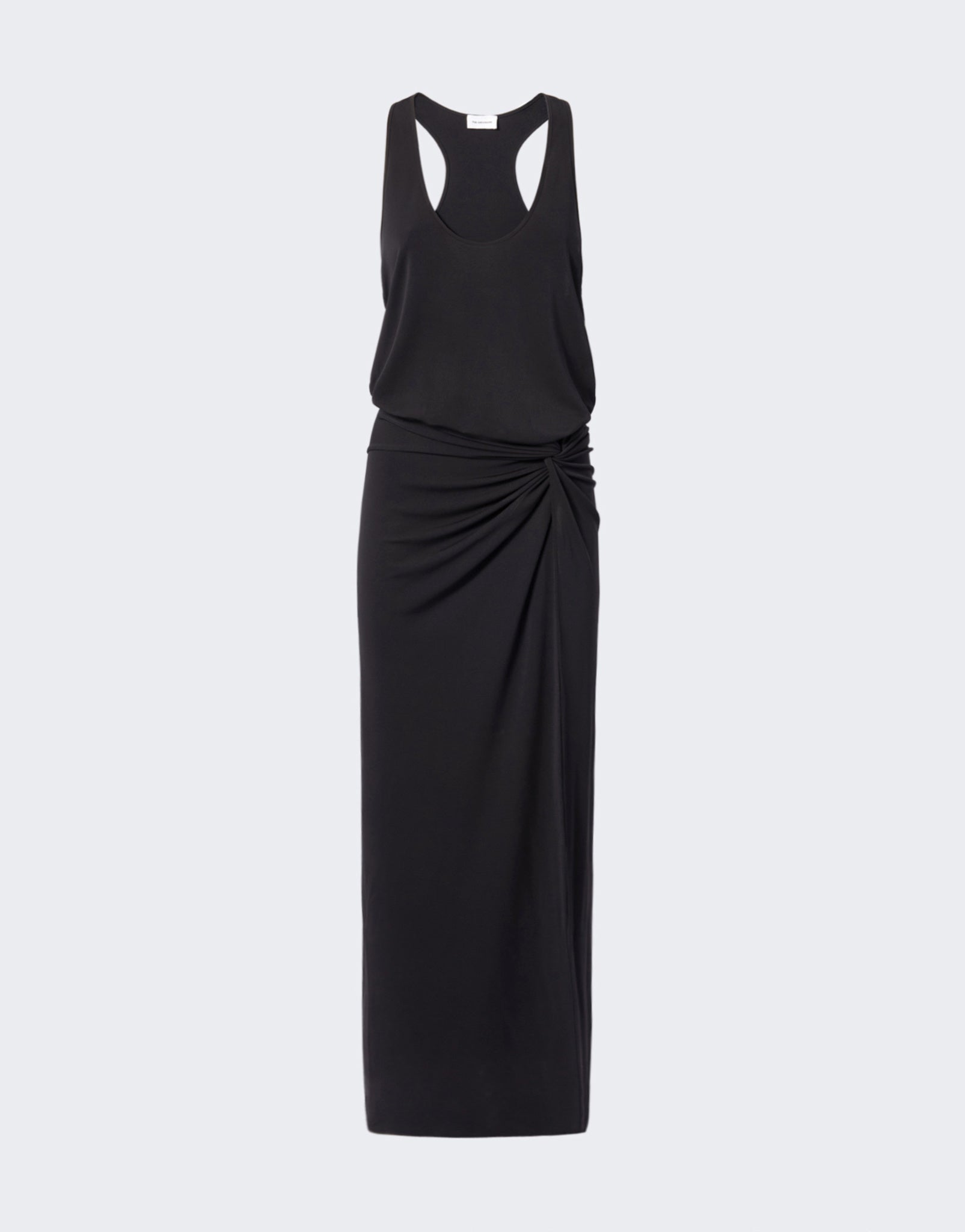 The Andamane - Ruched waist tank maxi dress black