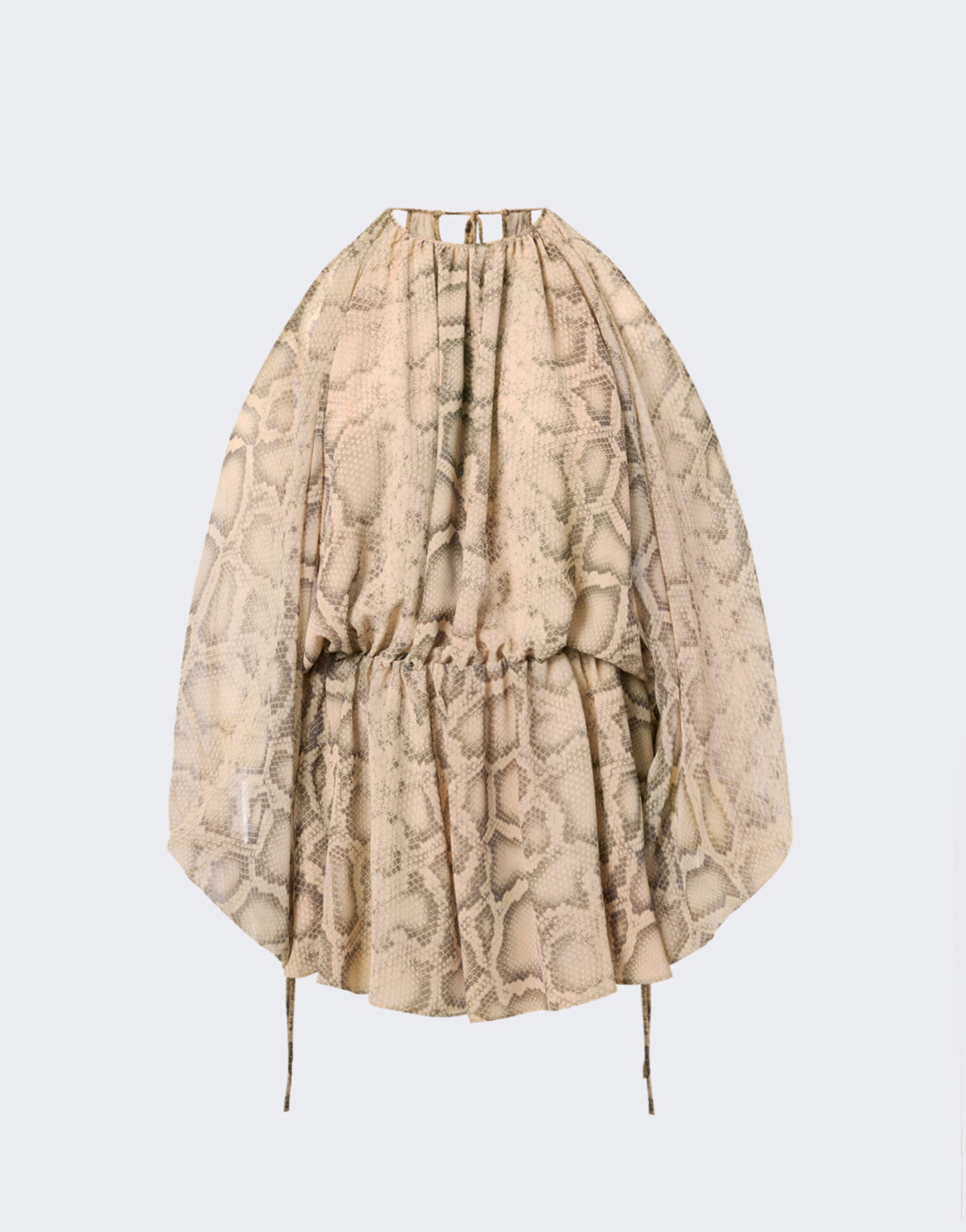 The Andamane - Cold shoulder playsuit python