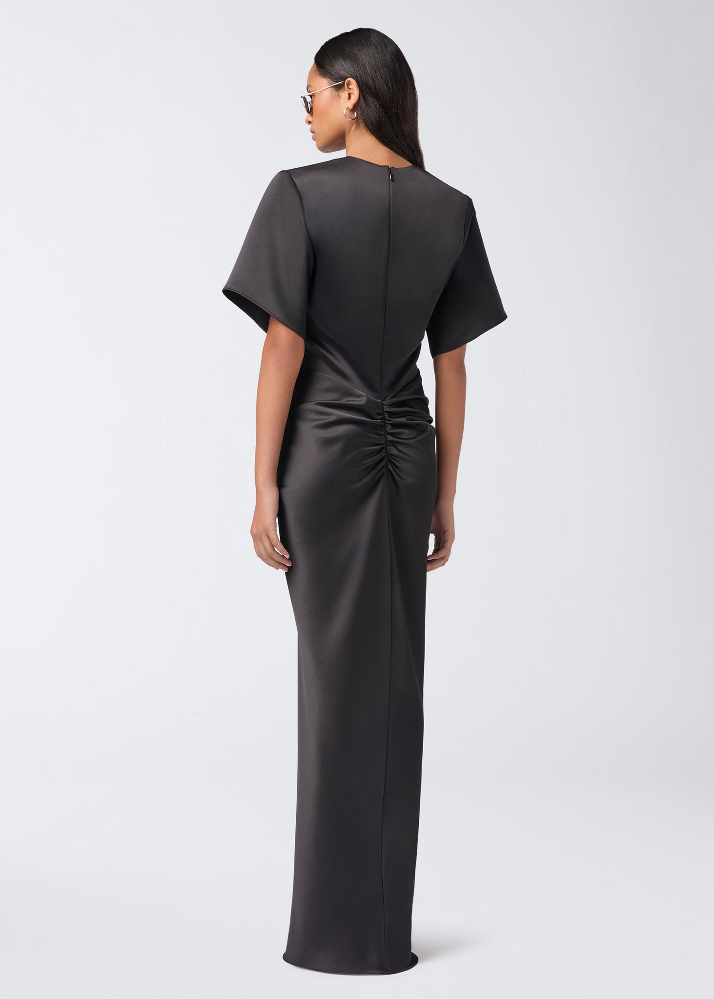 black iris dress Iris Black silk dress