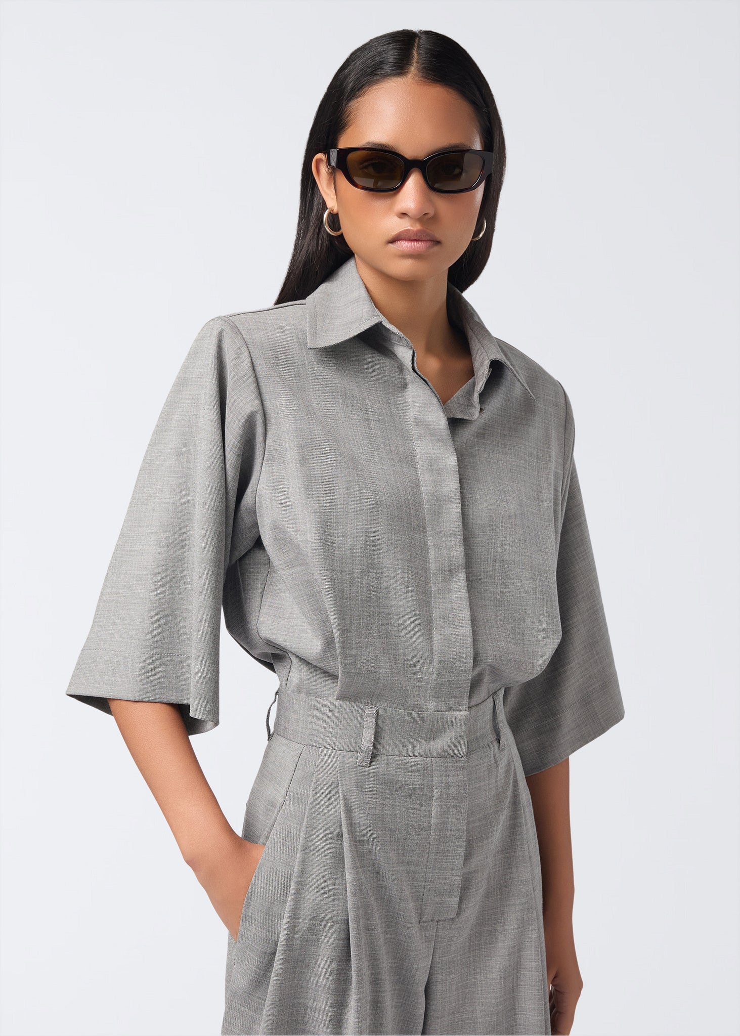 The Andamane - Utility jumpsuit oyster The Andamane - Utility jumpsuit oyster