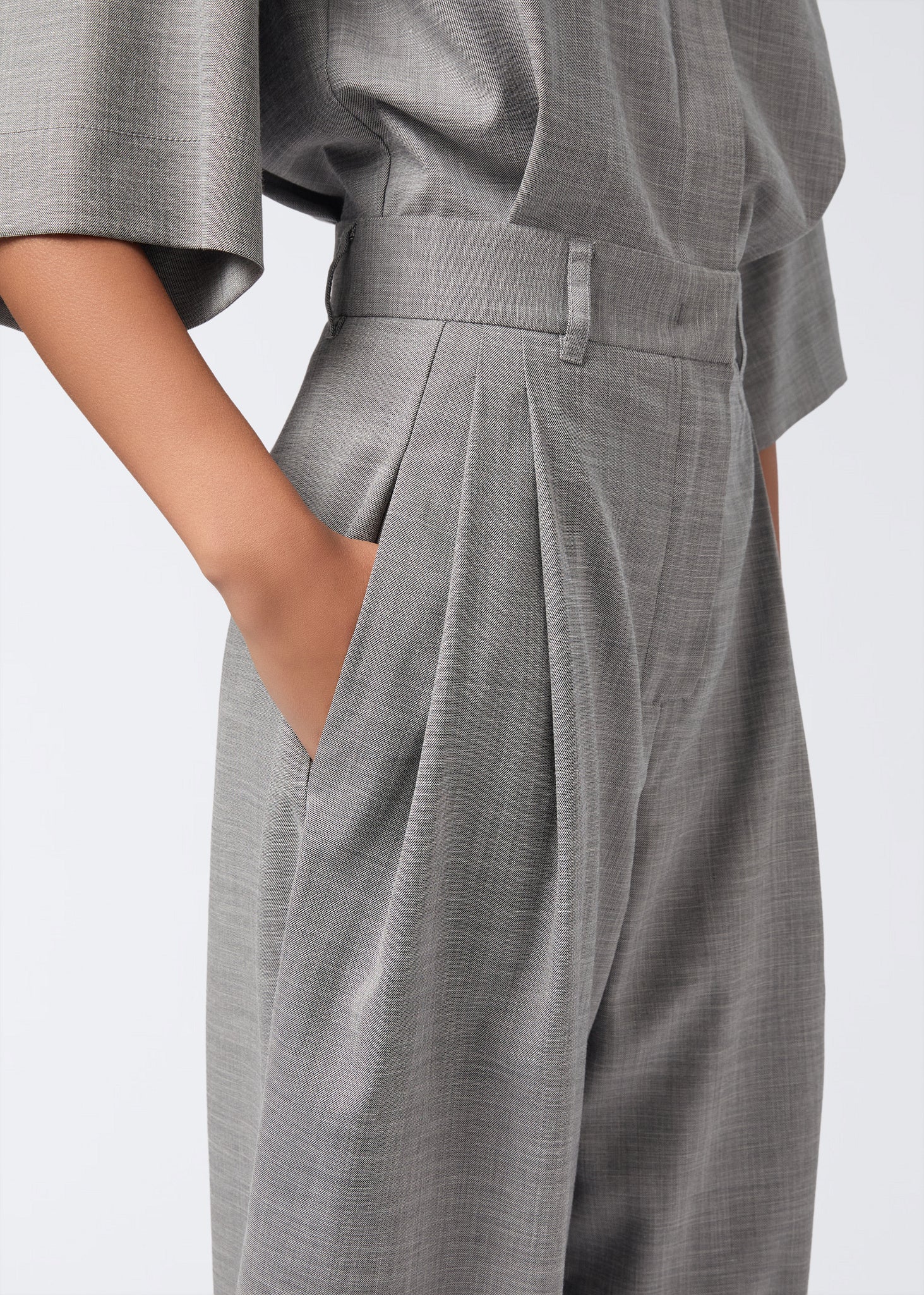 The Andamane - Utility jumpsuit oyster
