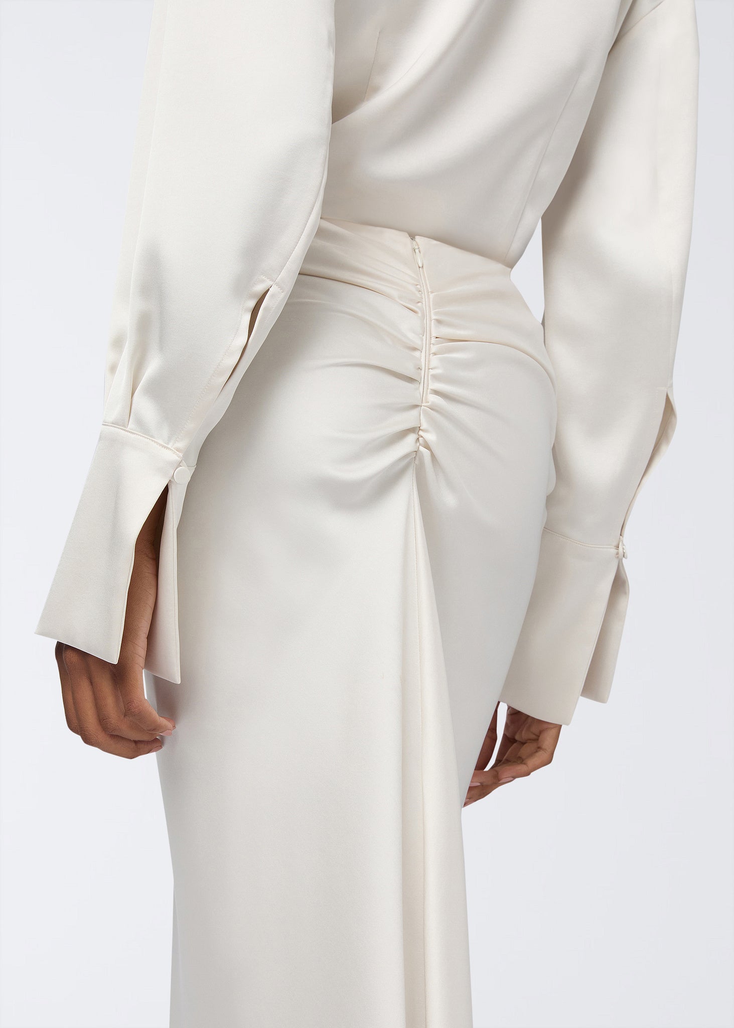 The Andamane - Mermaid maxi skirt milk
