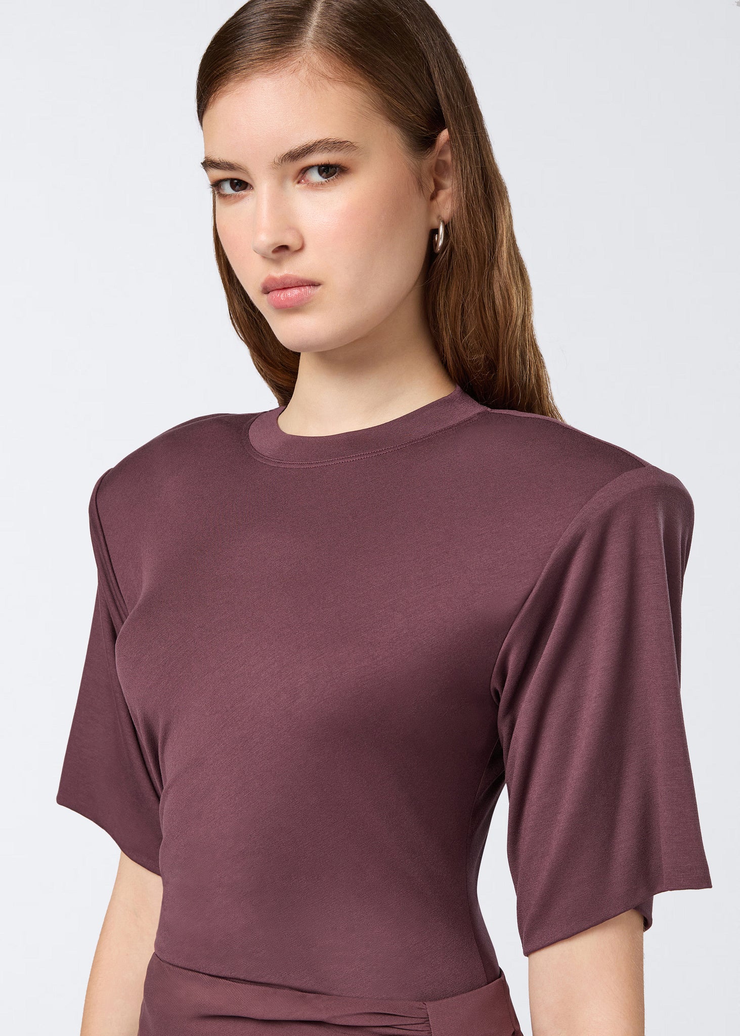The Andamane - T shirt bodysuit aubergine