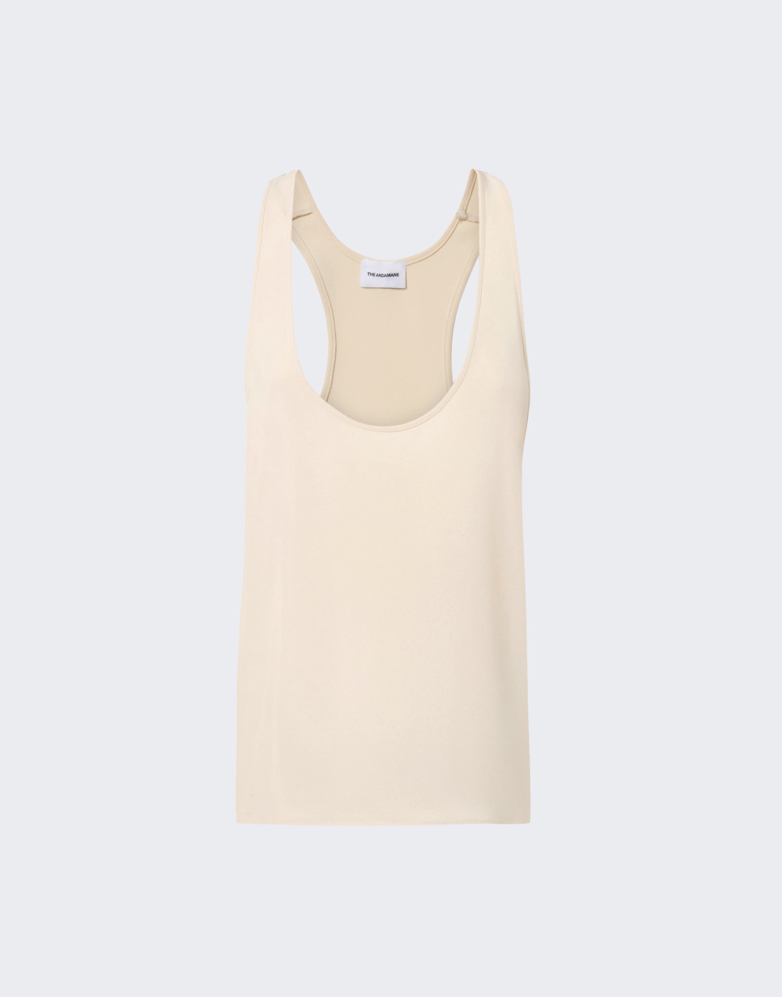 The Andamane - White scoop neck tank top