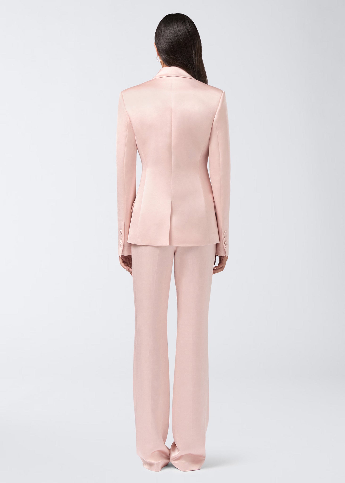 The Andamane - Structured satin blazer petal
