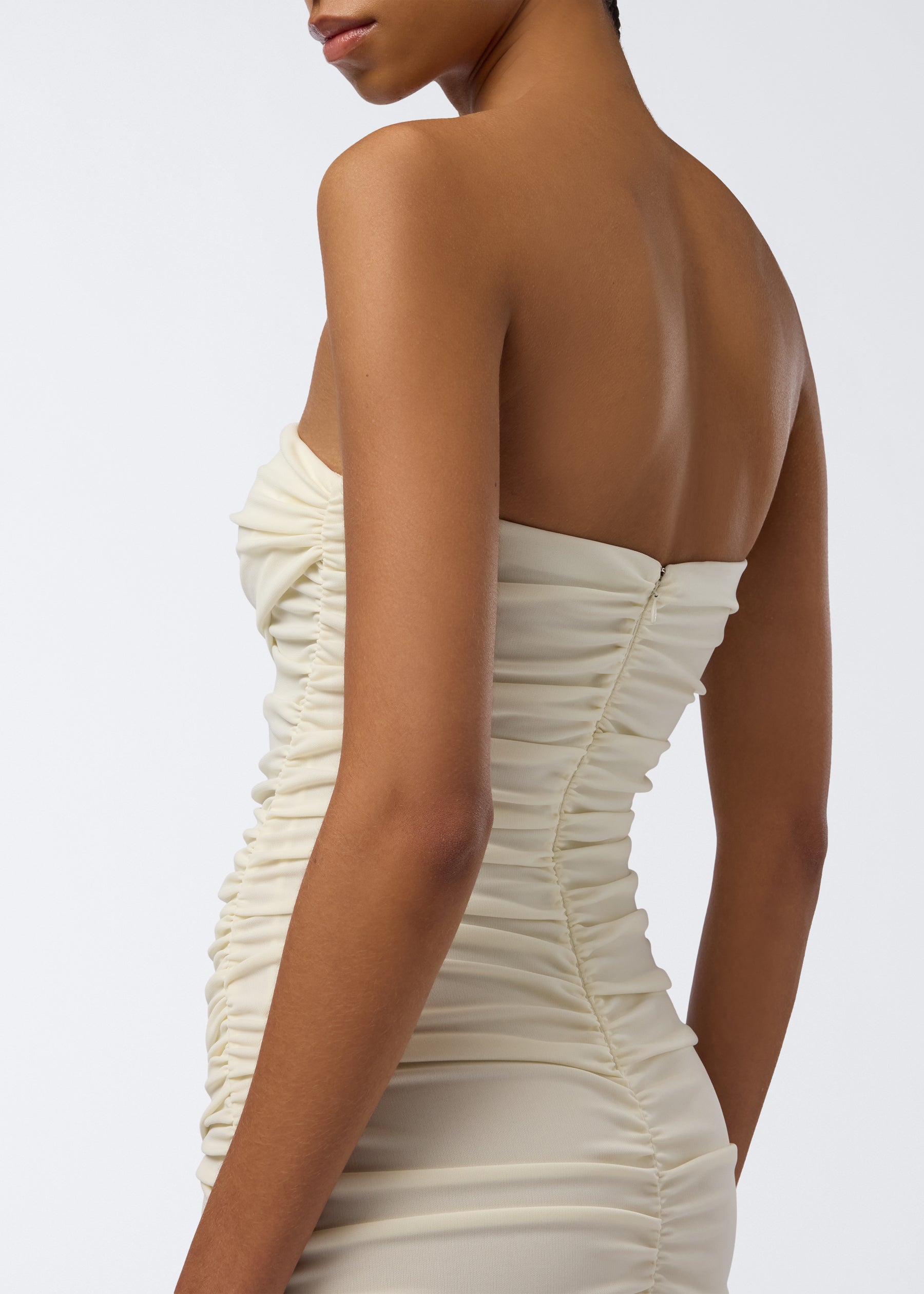 White strapless maxi dress - designer maxi dress - The Andamane White strapless maxi dress - designer maxi dress - The Andamane