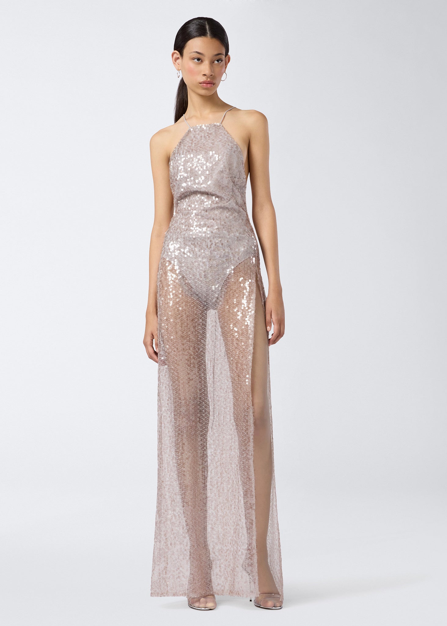 Silver sequin maxi dress - The Andamane