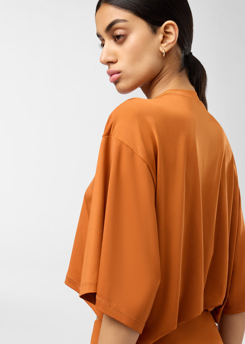 burnt orange cutout dress Trumpet/Mermaid Burnt Orange Cut-Out One Shoulder Wedding Guest Dress